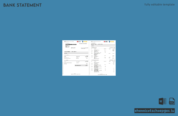 DBS Bank Singapur – Adressnachweis (Word-Dokument, 4 Seiten), Beispielvorschau